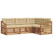 Set de canapele de exterior cu pernă 4 pcs Natural și Bej - WALTI WALTI