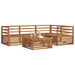 Set de canapele de exterior 5 pcs natural Lemn Solid de Acacia - WALTI WALTI
