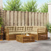 Set de canapele de exterior cu pernă 5 pcs Natural și Bej - WALTI WALTI
