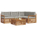 Set de canapele de exterior 5 pcs Gri natural și deschis - WALTI WALTI