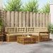 Set de canapele de exterior cu pernă 5 pcs Natural și Bej - WALTI WALTI