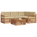 Set de canapele de exterior cu pernă 5 pcs Natural și Bej - WALTI WALTI
