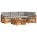 Set de canapele de exterior 5 pcs Gri natural și deschis - WALTI WALTI