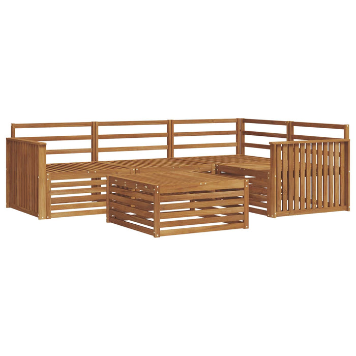 Set de canapele de exterior 5 pcs natural Lemn Solid de Acacia - WALTI WALTI
