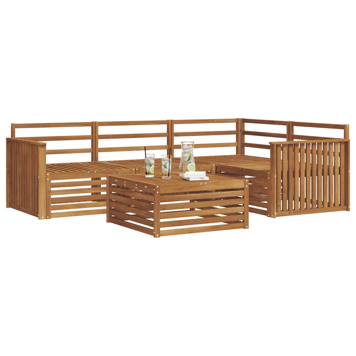 Set de canapele de exterior 5 pcs natural Lemn Solid de Acacia - WALTI WALTI