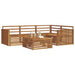 Set de canapele de exterior 5 pcs natural Lemn Solid de Acacia - WALTI WALTI