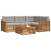 Set de canapele de exterior 5 pcs Gri natural și deschis - WALTI WALTI
