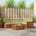 Set de canapele de exterior cu pernă 5 pcs Natural și Bej - WALTI WALTI