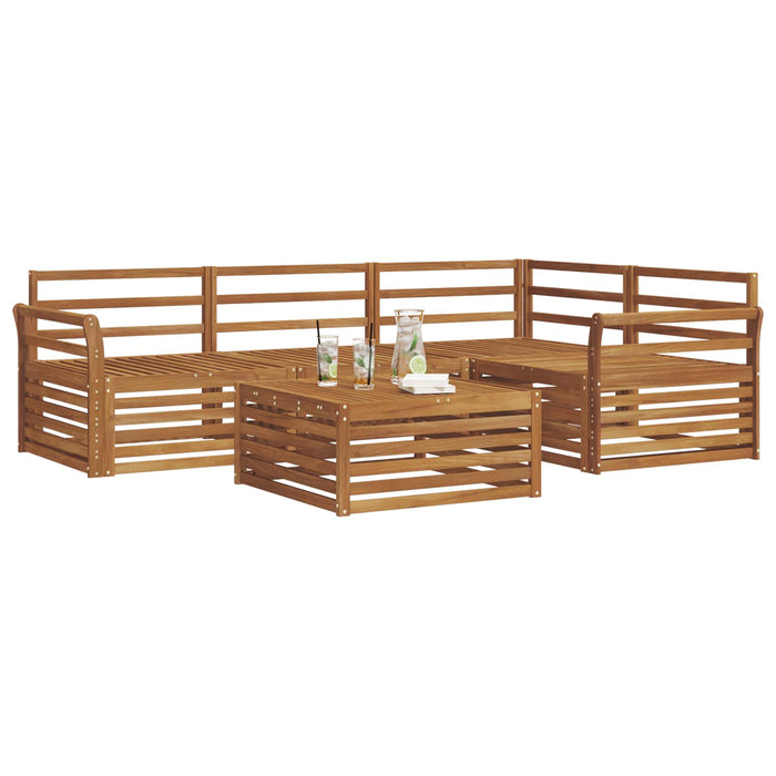 Set de canapele de exterior 5 pcs natural Lemn Solid de Acacia - WALTI WALTI