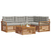 Set de canapele de exterior 5 pcs Gri natural și deschis - WALTI WALTI