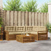 Set de canapele de exterior cu pernă 5 pcs Natural și Bej - WALTI WALTI