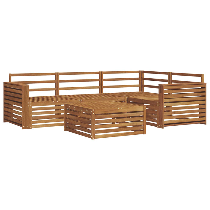Set de canapele de exterior 5 pcs natural Lemn Solid de Acacia - WALTI WALTI