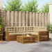 Set de canapele de exterior cu pernă 5 pcs Natural și Bej - WALTI WALTI