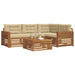 Set de canapele de exterior cu pernă 5 pcs Natural și Bej - WALTI WALTI