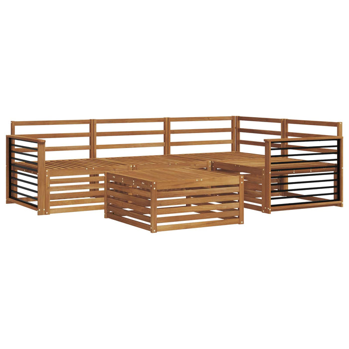 Set de canapele de exterior 5 pcs natural Lemn Solid de Acacia - WALTI WALTI