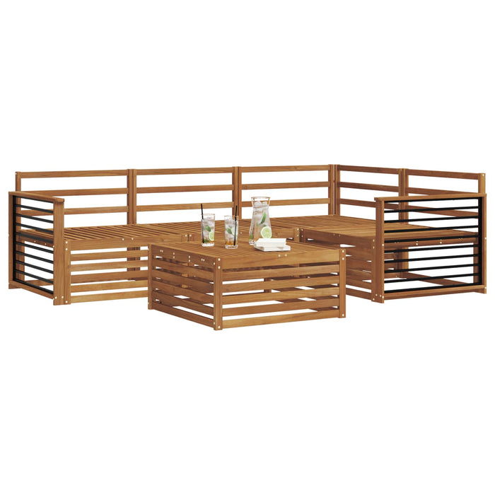 Set de canapele de exterior 5 pcs natural Lemn Solid de Acacia - WALTI WALTI