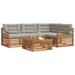 Set de canapele de exterior 5 pcs Gri natural și deschis - WALTI WALTI