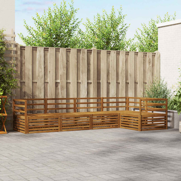 Set de canapele de exterior 5 pcs natural Lemn Solid de Acacia - WALTI WALTI