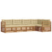 Set de canapele de exterior cu pernă 5 pcs Natural și Bej - WALTI WALTI