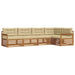 Set de canapele de exterior cu pernă 5 pcs Natural și Bej - WALTI WALTI