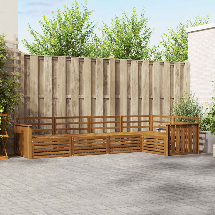 Set de canapele de exterior 5 pcs natural Lemn Solid de Acacia - WALTI WALTI