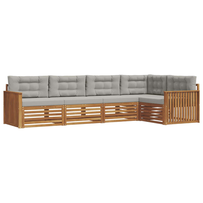 Set de canapele de exterior 16 pcs Gri natural și deschis - WALTI WALTI