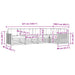 Set de canapele de exterior cu pernă 5 pcs Natural și Bej - WALTI WALTI