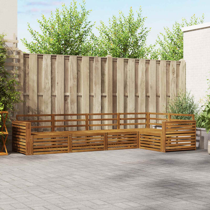 Set de canapele de exterior 5 pcs natural Lemn Solid de Acacia - WALTI WALTI