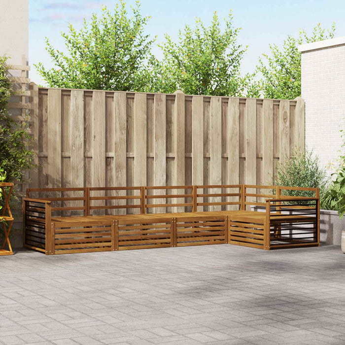 Set de canapele de exterior 5 pcs natural Lemn Solid de Acacia - WALTI WALTI