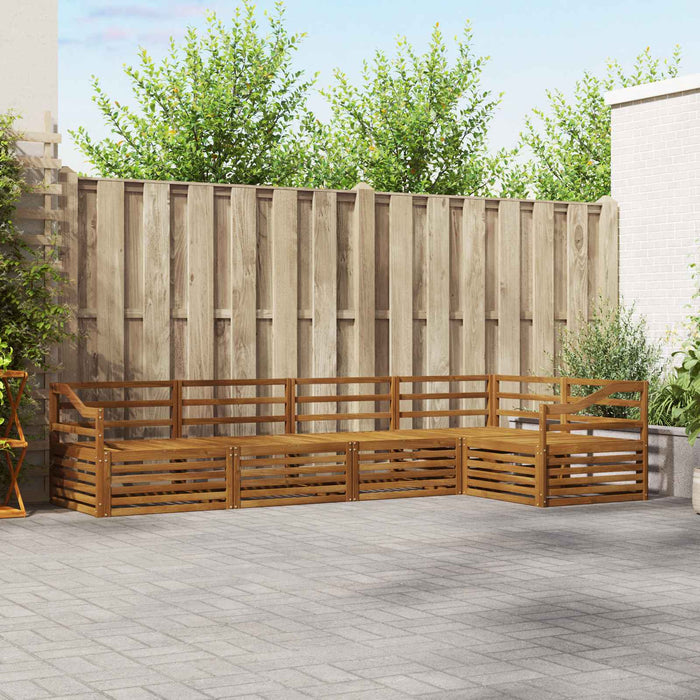 Set de canapele de exterior 5 pcs natural Lemn Solid de Acacia - WALTI WALTI