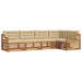 Set de canapele de exterior cu pernă 5 pcs Natural și Bej - WALTI WALTI