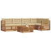 Set de canapele de exterior cu pernă 6 pcs Natural și Bej - WALTI WALTI