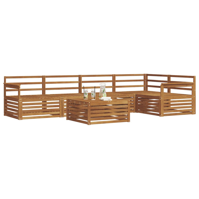 Set de canapele de exterior 6 pcs natural Lemn Solid de Acacia - WALTI WALTI