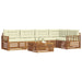Set de canapele de exterior cu pernă 6 pcs Natural și Crem - WALTI WALTI