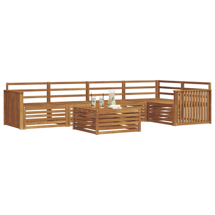 Set de canapele de exterior 6 pcs natural Lemn Solid de Acacia - WALTI WALTI