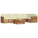 Set de canapele de exterior cu pernă 6 pcs Natural și Crem - WALTI WALTI