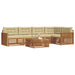 Set de canapele de exterior cu pernă 6 pcs Natural și Bej - WALTI WALTI