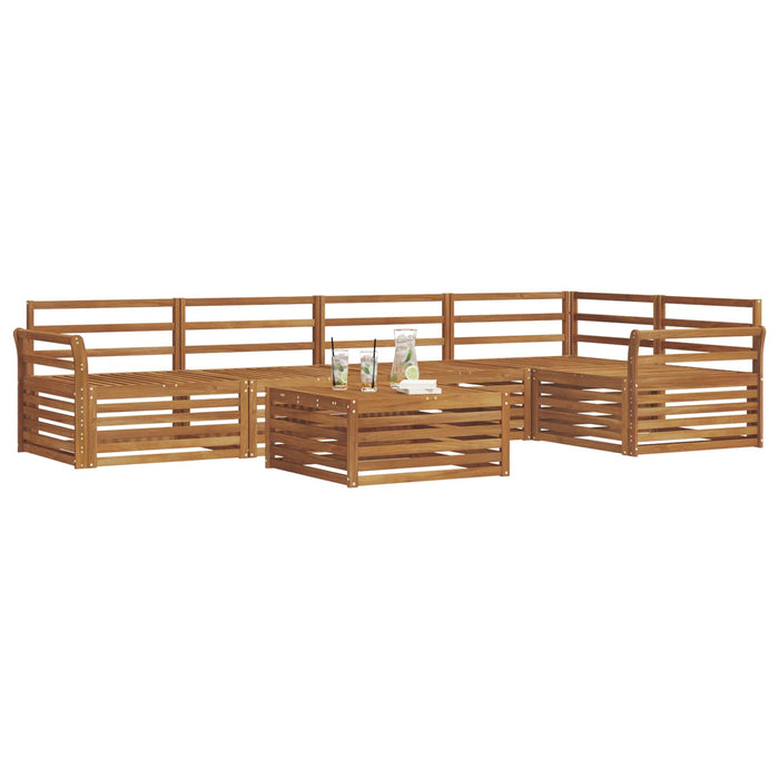 Set de canapele de exterior 6 pcs natural Lemn Solid de Acacia - WALTI WALTI