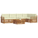 Set de canapele de exterior cu pernă 6 pcs Natural și Crem - WALTI WALTI