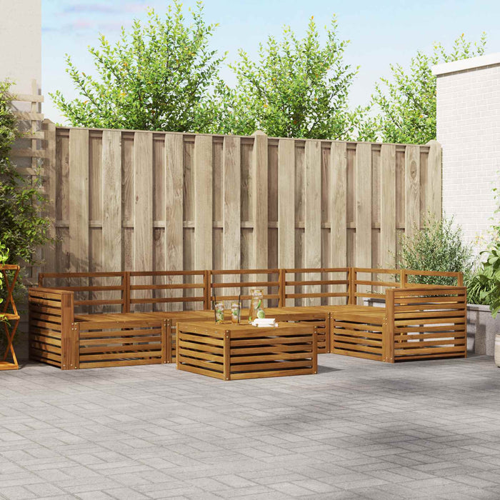 Set de canapele de exterior 6 pcs natural Lemn Solid de Acacia - WALTI WALTI