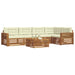 Set de canapele de exterior cu pernă 6 pcs Natural și Crem - WALTI WALTI