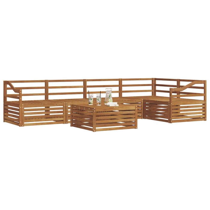 Set de canapele de exterior 6 pcs natural Lemn Solid de Acacia - WALTI WALTI