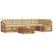 Set de canapele de exterior cu pernă 6 pcs Natural și Bej - WALTI WALTI