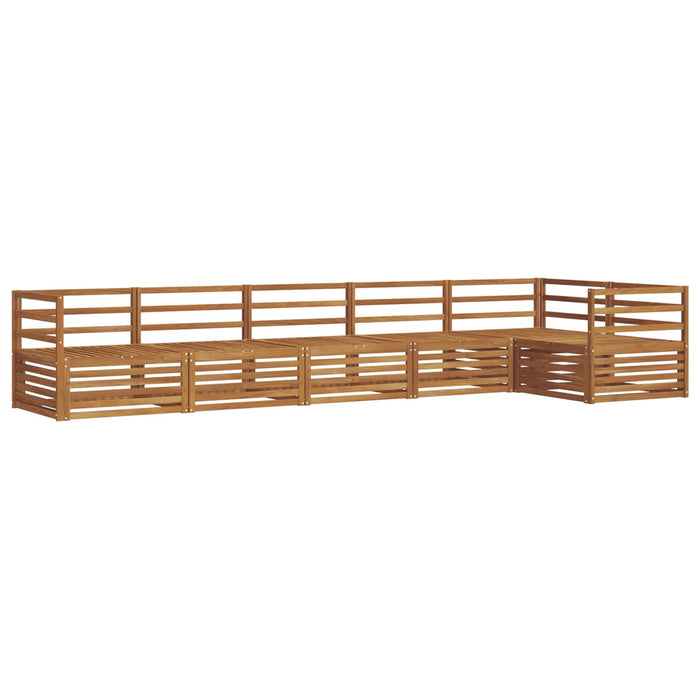 Set de canapele de exterior 6 pcs natural Lemn Solid de Acacia WALTI