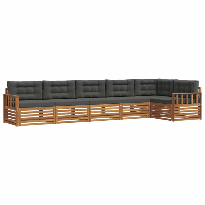Set de canapele de exterior cu pernă 6 pcs Natural și Antracit - WALTI WALTI