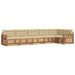 Set de canapele de exterior cu pernă 6 pcs Natural și Bej - WALTI WALTI