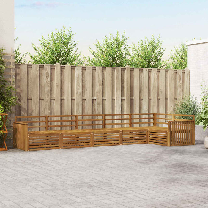 Set de canapele de exterior 6 pcs natural Lemn Solid de Acacia - WALTI WALTI