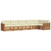 Set de canapele de exterior cu pernă 6 pcs Natural și Crem - WALTI WALTI