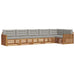 Set de canapele de exterior 6 pcs Gri natural și deschis - WALTI WALTI