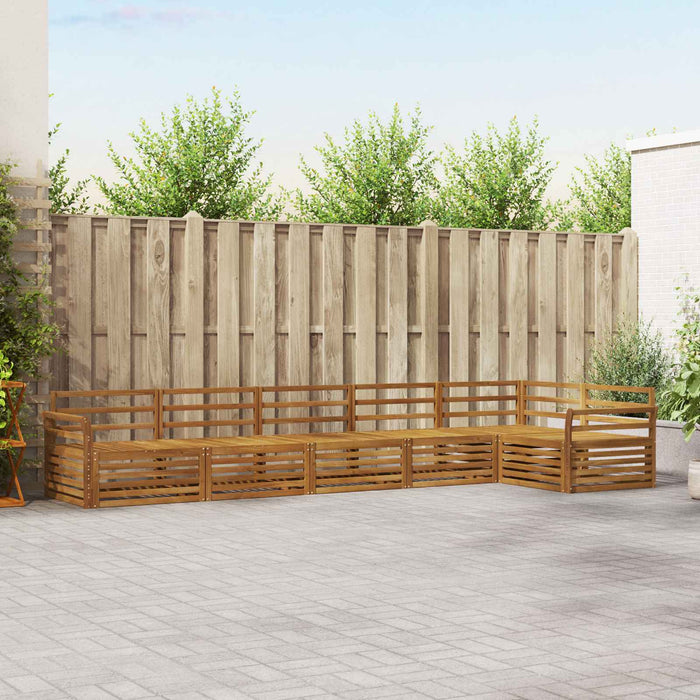 Set de canapele de exterior 6 pcs natural Lemn Solid de Acacia - WALTI WALTI